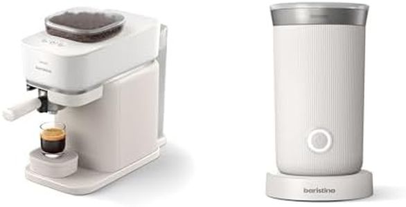Philips Baristina Espresso Machine with Milk Frother (White)