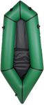 TPU Packraft Inflatable Lightweight Kayak - 1 Person Packraft, Ideal for Adults&Kids with Soft Seat, Litewater Dinghy for Flat Water Rafting, Fishing & Adventure, Rapid Inflate