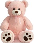 HUG 'n' FEEL SOFT TOYS Teddy Bear 4 feet, Soft Toy, Teddy Bear 4 feet for Girls, Soft Toys for Kids, Birthday Gift for Girls,Wife,Girlfriend,HusbandPlush & Stuffed Toys (Pink, 4 feet)