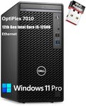 Dell OptiPlex 7010 7000 Tower Business Desktop Computer, 12th Gen Intel Hexa-Core i5-12500 (Beat i7-11700), 32GB DDR4 RAM, 1TB PCIe SSD, DVDRW, WiFi Adapter, Ethernet, KB and Mouse, Windows 11 Pro