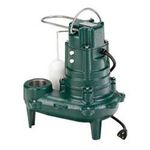 Zoeller 266-0001 Waste-Mate M266 Cast Iron 1/2 HP 128 GPM Automatic Non Clog Sewage Pump with 2-Inch Discharge