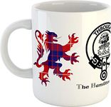 Scottish Clans and Crests Mug - Hamilton - Ceramic - 300ml - Dishwasher and Microwave Safe