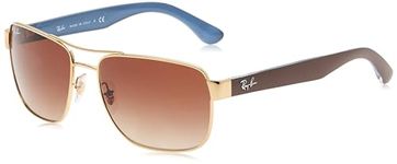 Ray-Ban Unisex's Rb 3530 Sunglasses, Gold Brown, 58