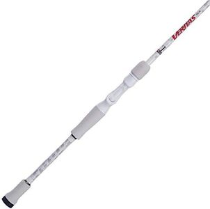 Abu Garcia 7’3” Veritas Casting Fishing Rod, 1-Piece Rod, 12-20lb Line Rating, Medium Heavy Rod Power, Fast Action, 1/4-1 oz. Lure Rating,White