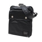 Yoshida Bag [Choose Color] Porter Freestyle Vertical Type Shoulder Bag 707-07146 (Black), Black