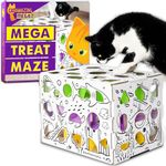 Cat Amazing MEGA – Cat Treat Puzzle Box – Interactive Treat Maze – Cat Puzzle Feeder – Treat Box for Indoor Cats – Enrichment Food Toy – Best Cat Toy Ever!