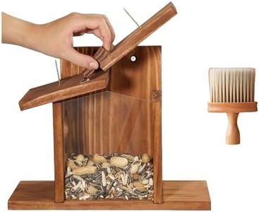 Squirrel House,Eco-Friendly Natural Wood,Perfect for Storing Nuts and Corn, Squirrel Feeder for Outside, Insulated and Breathable,Adaptable to All Kinds of Weather