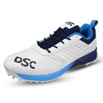 DSC Jaffa 22 Cricket Shoes for Men and Boys UK-9 White-Navy