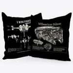 Science FictionMovie Fan Throw Pillow Case, 18 x 18 Inch Set of 2, Gift for Fan, Gift Dad, Husband, Boyfriend, Fiance, Brother, Son, Cushion Cover for Sofa Couch Bed