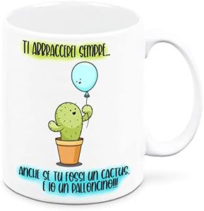Mr. Gadgets Tazza in Ceramica Amore Da Regalo Per Fidanzati (Cactus)