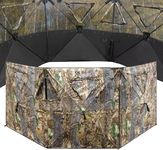 WTVIDAS Hunting Blind See Through Ground Blind Portable Three-Panel Hunting Ground Blinds for Deer & Turkey