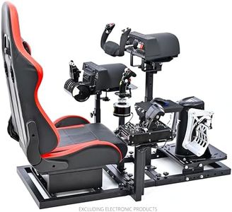 Marada Modular flight simulator and racing simulator cockpit, used for combat or racing simulation, compatible with Logitech,Fanatec CSL-DD, Thrustmaste Hotas Warthog, Honeycomb Alpha Bravo