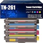 ASP Toner Cartridge for Brother HL 3140CW/3150CDW/3170CDW/MFC-9140CDN (Black, Cyan, Yellow, Magenta) - Pack of 4