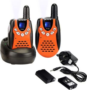 Retevis Kids Walkie Talkies, Orange – RT602 Two-Way Radios