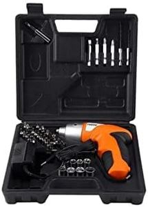 Florisca Cordless Rechargeable Handy Drill Screwdriver with Bits Holder -Set of 45 Pieces