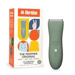 MERIDIAN The Trimmer Original - Body Hair Trimmer for Men, Electric Shaver for Pubic Hair, Chest, Legs & Bikini, Waterproof & Rechargeable