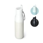 LARQ Bottle Flip Top 25oz - Insulated Stainless Steel Water Bottle with Straw | Thermos, BPA Free | Reusable Water Bottle for Sports, Gym, and Travel | Keep Drinks Cold for 24 Hours, Granite White