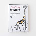 Wildpaper-Wildlife Art Cards | for Babies | Visual Stimulation | Black & White | High Contrast Art Cards | 15 Cards