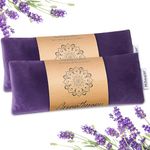 Hihealer Eye Pillow Yoga Meditation Accessories Lavender Aromatherapy Weighted Eye Mask for Sleeping, Yoga, Meditation, Self Care Relaxation for Women Mom (Purple * 2)