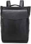 Kah&Kee Leather Laptop Backpack for Women with 14-inch Laptop Compartment Ideal for Teachers, College Students and Work, Black, Medium, Casual