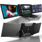 LIMINK S19 Portable Triple Monitor for 15-17 Inches Laptops | 14" FHD 1080P IPS Dual Screens Extender with Kickstand | 72% NTSC | HDR | Compatible with Mac, Windows | Powered by USB-C & HDMI