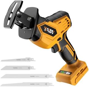 Cordless Reciprocating Saw for DeWalt 20V Battery, 3 Variable Speed 0-3500 Brushless Recipro Saw, Tool-free Blade Change, 4 Saw Blade Potable Recipro Saw kit for Wood/Metal/PVC Cuts - Tool Only