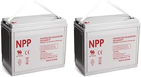 NPP HR12540W 12V 150Ah 160Ah High Rate Battery, 3240Watts Rechargeable SLA AGM UPS Battery, Deep Cycle for RV Solar Panels Smart Chargers Telecom Systems