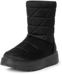 Alpine Swiss Zoey Womens Winter Boots Waterproof Snow Booties Faux Fur Lined Shoes Black 5 M US