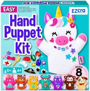 EZCRA Unicorn Hand Puppet Making Kit - 8 DIY Projects