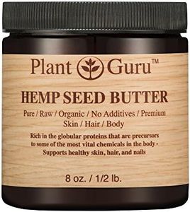 Hemp Seed Butter 8 oz. 100% Pure Raw Fresh Natural Cold Pressed. Skin Body and Hair Moisturizer, DIY Creams, Balms, Lotions, Soaps.