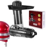 Masticating Juicer Attachment Compatible with KitchenAid Stand Mixer,Gdrtwwh Masticating Slow Juicer Attachment with Big Mouth Feed Chute, Cold Pressed Juicer Machine for Kitchen aid Mixers