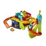 Fisher-Price Little People Sit 'n Stand Skyway - Green, 2-in-1 playset and vehicles gift set for toddlers aged 1+