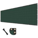 TANG Privacy Fence Screen Green 6' x 50' for Patio Garden Heavy Duty Residential Windscreen Fence Privacy Blockage for Backyard School Commercial Netting Fence Permeable 3 Years Warranty