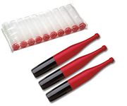Denicotea Colorado Series Cigarette Holder with Filter Slot & 10 Free Filters - Red - Pack of 3 - Add Style & Sophistication - Avoid Stained Fingers & Lips - German Engineering