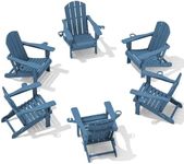 SERWALL Folding Adirondack Chair, H