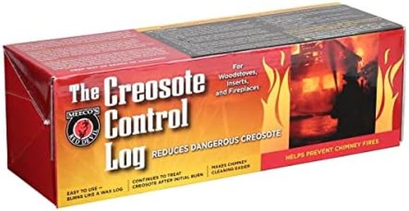 Meeco's Red Devil 1008 Creosote Control Log - Reduces Creosote Buildup & Helps Prevent Chimney Fires - Safe for Wood Stoves, Inserts & Fireplaces (3 lb) - Made in The USA