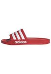 adidas Unisex-Adult Adilette Shower, Vivid Red/White/Vivid Red, 11