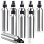 YOUEON 9 Pack 8 oz Aluminum Spray Bottles, Refillable Fine Mist Spray Bottles, Atomizer Water Spray Bottles, Reusable Bottles with Sprayers for Travel, Perfume, Toner, Face Spray, Essential Oil