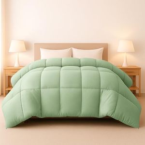 LUX Décor King Comforter – 102x90 Ultra-Soft Down Alternative Duvet Insert with Corner Tabs & Box Stitching, Hotel Quality Plush Microfiber Bedding, Oeko-TEX Certified - Sage