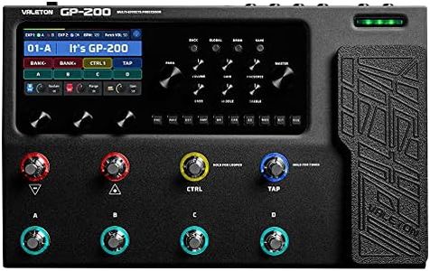 VALETON GP-200 Multi-Effects Guitar/Bass Pedal with Expression, FX Loop, MIDI, Amp Modeling, IR Cab Simulation, Stereo, USB Interface