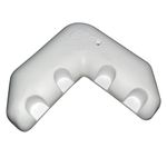 Dock Edge Air-Filled Dockside Corner Bumper, White