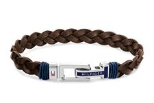 Tommy Hilfiger Jewelry Men's Leather Bracelet Brown - 2790309