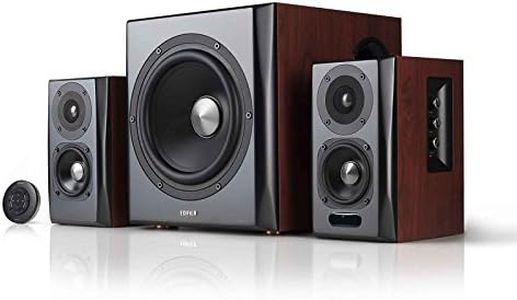 Edifier S350DB Bookshelf Speaker and Subwoofer 2.1 Speaker System Bluetooth v4.1 aptX Wireless Sound for Computer Rooms, Living Rooms and Dens