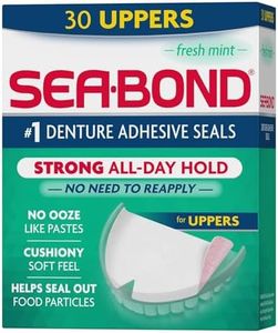 Sea-Bond Denture Adhesive Seals for Uppers, Fresh Mint 30 ea (Pack of 4)
