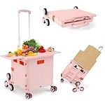 Foldable Utility Cart with Stair Cl