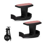 Brainwavz BigJ Headphone Stand (2 Pack) Under Desk Hanger for Headphones, Gaming Headsets, Mobiles Accessories, Stick On, No Screws, Black