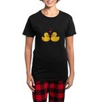 CafePress Love Ducks Pajamas Womens Novelty Cotton Pyjama Set, Comfortable PJ Sleepwear