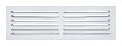 Snug Vent - 3/4 x 8 x 26 Inch MDF Cold Air Return Grill - Wood Wall Vent for Home Improvement - Primed White and Ready to Paint - Flexible Install Options