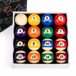 JBB Billiard Pool Table Ball Set - 16 Balls || Size of the Ball - 52.5 MM