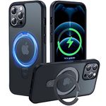CASEKOO 2024 Magic Stand for iPhone 12 Pro Max Case for MagSafe [Military Protection] [Invisible Stand] Shockproof Mobile Phone Case iPhone 12 Pro Max Case Thin Grip Matte Protective Case - Elegant